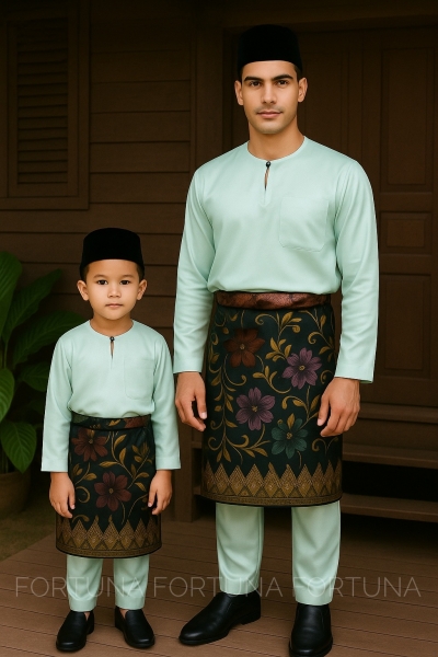 Baju Melayu Muhammad (ADULT) Mint Green