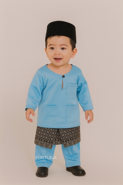Baju Melayu Muhammad Sky Blue