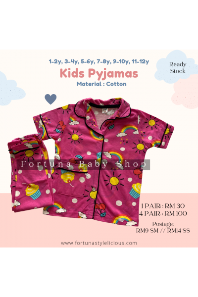Pyjamas Rainbow Cherry (Dark Pink) Pyjamas Rainbow Cherry (Dark Pink)
