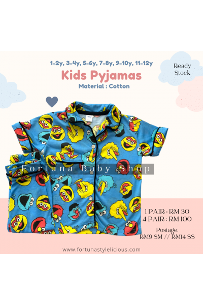 Pyjamas ELMO Sesame Street (Sky Blue) Pyjamas ELMO Sesame Street (Sky Blue)
