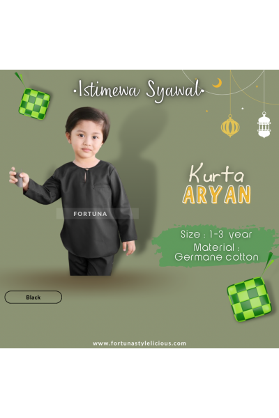Kurta Aryan Black Kurta Aryan Black