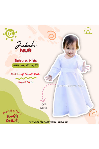 Jubah Nur Off White Jubah Nur Off White