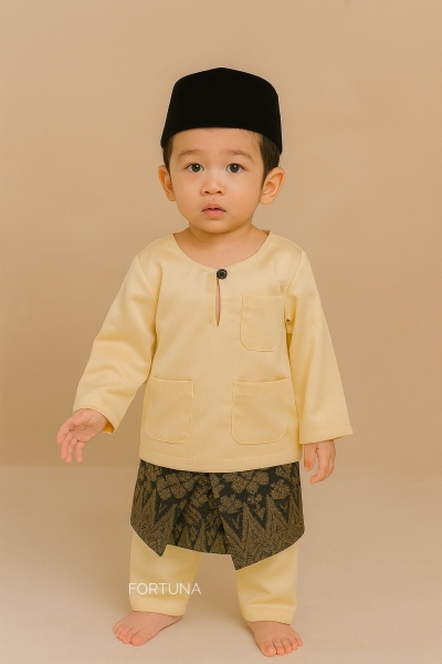 Baju Melayu Muhammad Cream