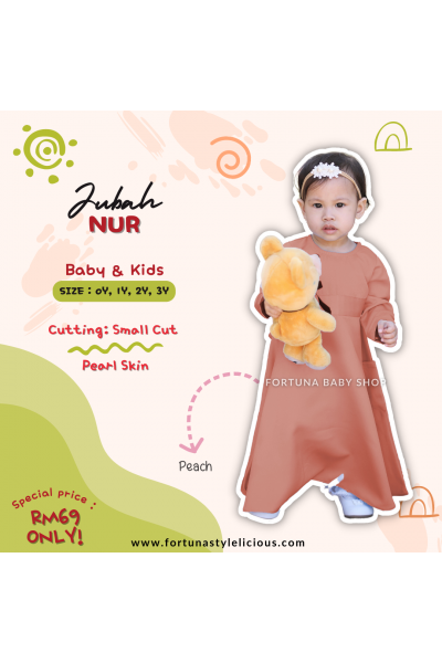 Jubah Nur Peach