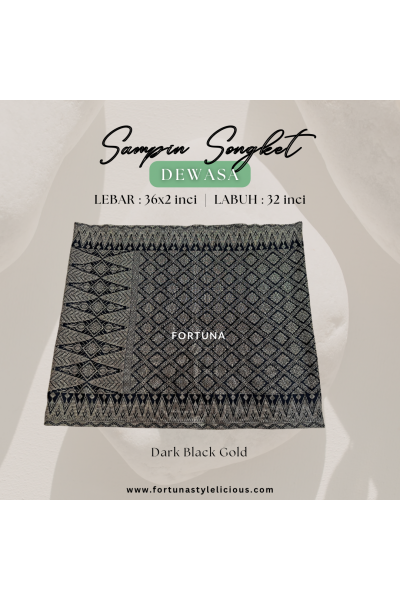 Sampin DARK - black gold (FREE SIZE / ADULT)