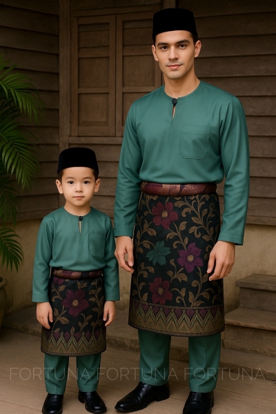 Baju Melayu Muhammad (ADULT) Dusty Green