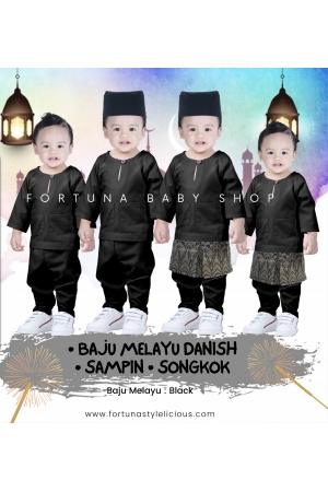 Set Baju Melayu Danish + Songkok