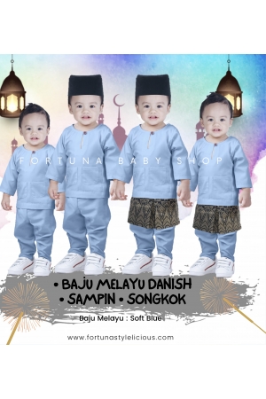 Set Baju Melayu Danish + Sampin