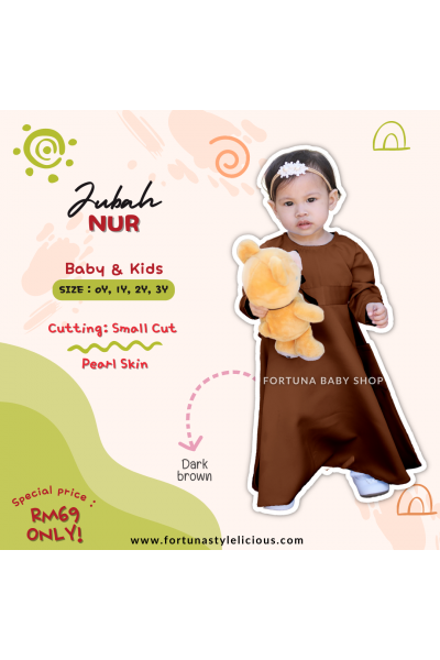 Jubah Nur Dark Brown