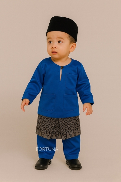 Baju Melayu Muhammad Royal Blue