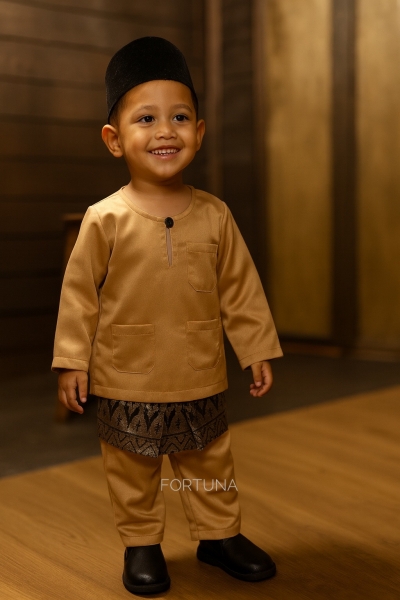 Baju Melayu Muhammad Nude Brown