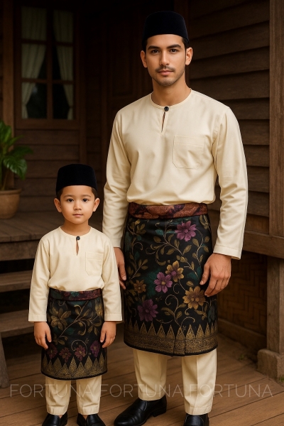 Baju Melayu Muhammad (ADULT) Cream