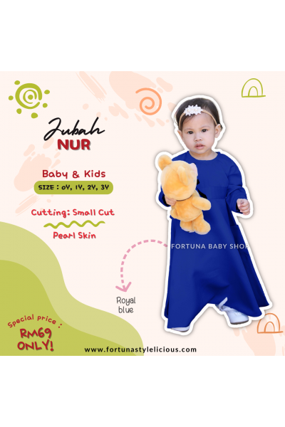 Jubah Nur Royal Blue