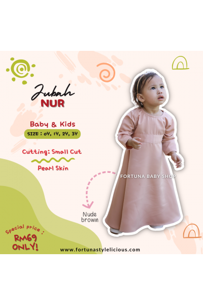 Jubah Nur Nude Brown