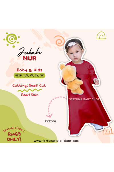 Jubah Nur Maroon