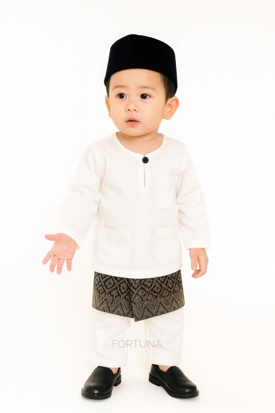 Baju Melayu Muhammad Off White