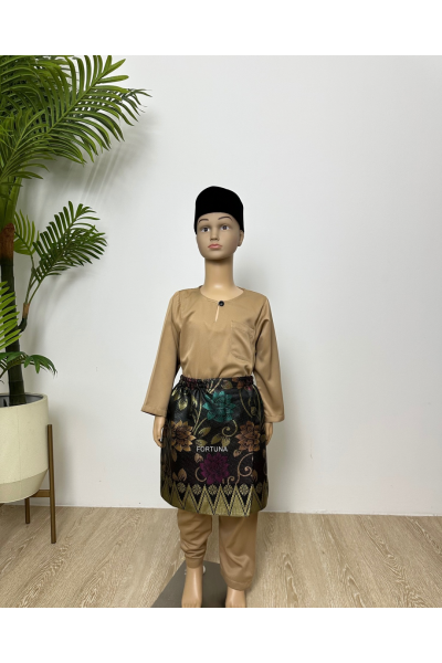 Baju Melayu Muhammad Latte Brown Baju Melayu Muhammad Latte Brown