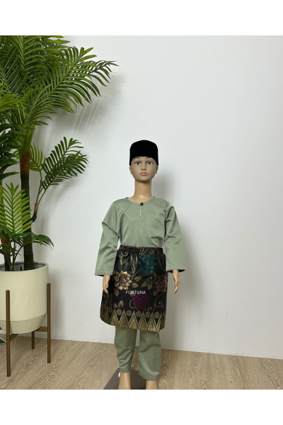 Baju Melayu Muhammad Sage Green Baju Melayu Muhammad Sage Green