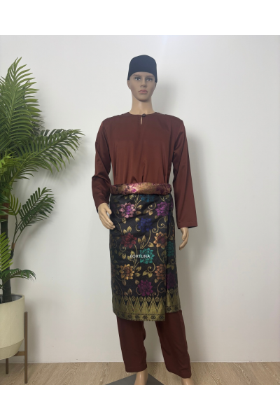 Baju Melayu Muhammad (ADULT) Dark Brown Baju Melayu Muhammad (ADULT) Dark Brown