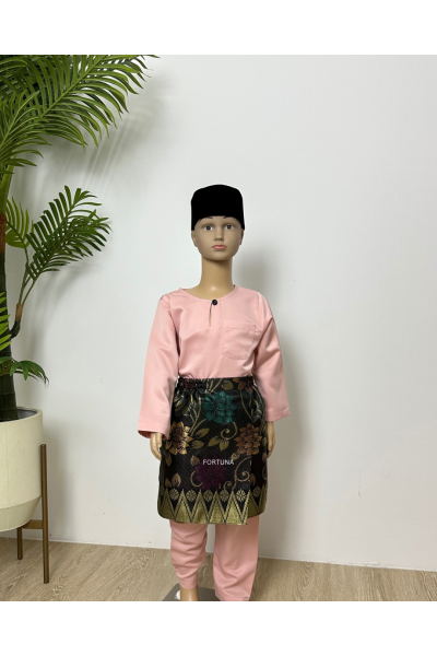 Baju Melayu Muhammad Light Pink Baju Melayu Muhammad Light Pink