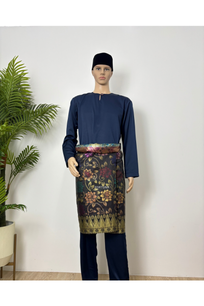 Baju Melayu Muhammad (ADULT) Navy Blue Baju Melayu Muhammad (ADULT) Navy Blue