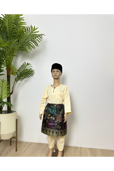 Baju Melayu Muhammad Cream Baju Melayu Muhammad Cream