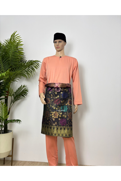 Baju Melayu Muhammad (ADULT) Peach Baju Melayu Muhammad (ADULT) Peach