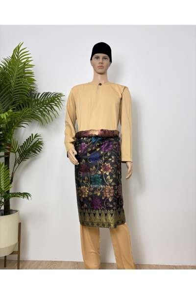 Baju Melayu Muhammad (ADULT) Nude Brown Baju Melayu Muhammad (ADULT) Nude Brown