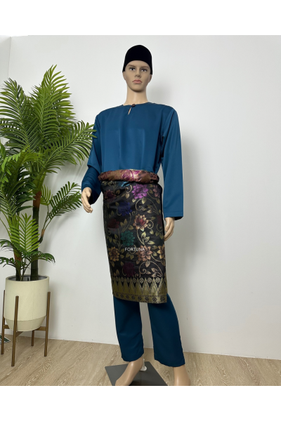 Baju Melayu Muhammad (ADULT) Teal Blue Baju Melayu Muhammad (ADULT) Teal Blue