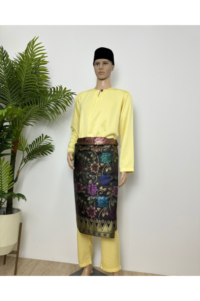 Baju Melayu Muhammad (ADULT) Soft Yellow Baju Melayu Muhammad (ADULT) Soft Yellow
