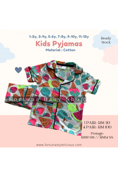 Pyjamas Fruits (Colorful)