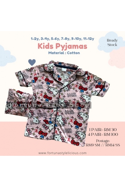 Pyjamas Hello Kitty (Soft Pink)