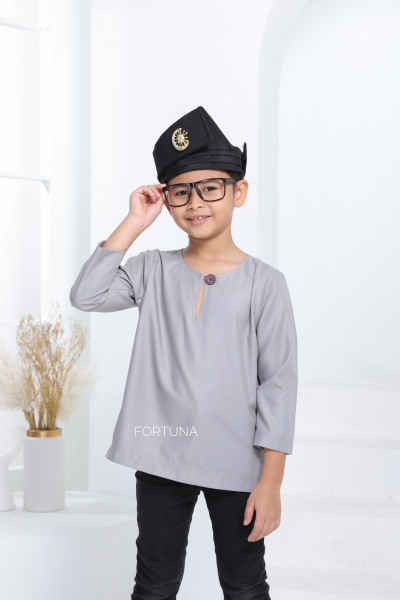 Kurta Ayaaz Kids - Soft Grey