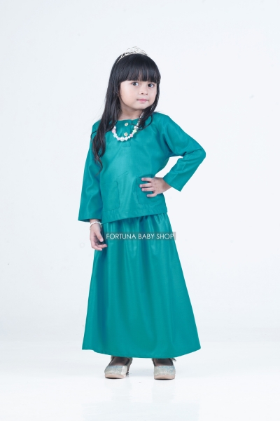 Kurung Fatima Turquoise Blue