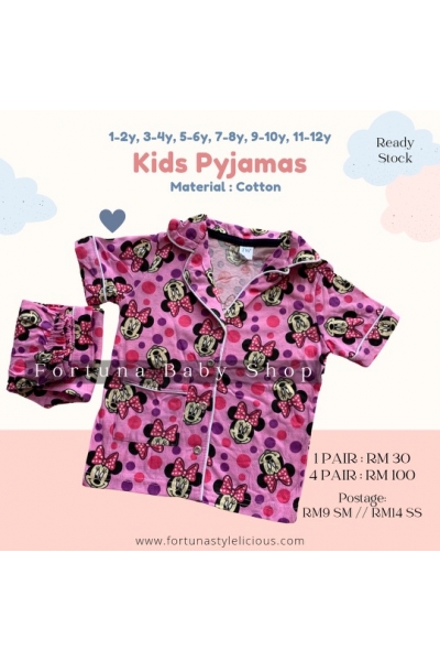 Pyjamas Minnie Mouse (Sweet Pink)