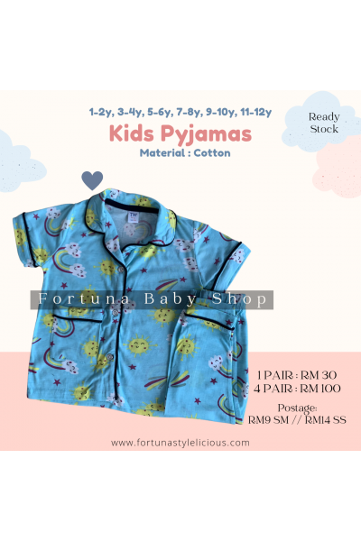 Pyjamas Cloud Sun Star (tiffany green) Pyjamas Cloud Sun Star (tiffany green)