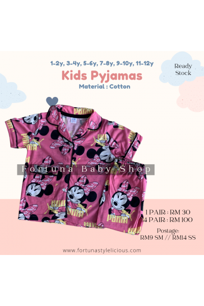 Pyjamas Minnie Mouse puma (pink)