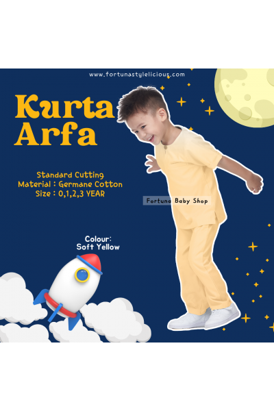 Kurta Arfa - Soft Yellow