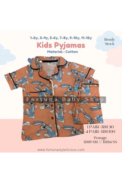 Pyjamas Bunny (Dusty Orange)