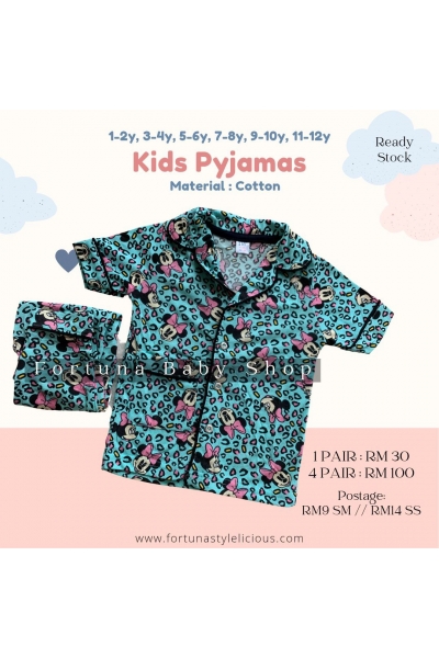 Pyjamas Minnie Mouse (MintGreen)