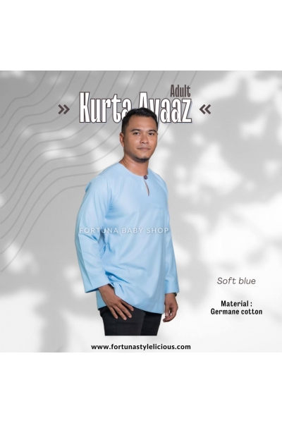 Kurta Ayaaz Adults - Soft Blue Kurta Ayaaz Adults - Soft Blue