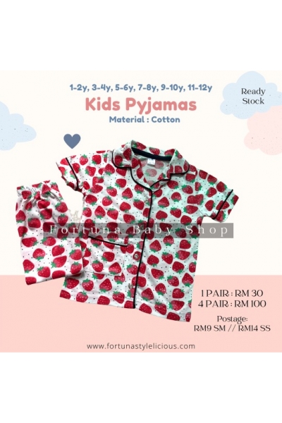 Pyjamas Strawberry (white) Pyjamas Strawberry (white)