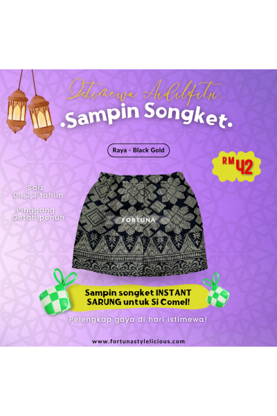 Sampin kids RAYA Black - Gold