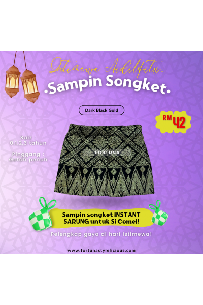Sampin kids DARK black - gold