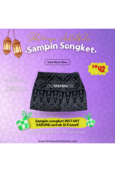 Sampin kids DARK black - silver