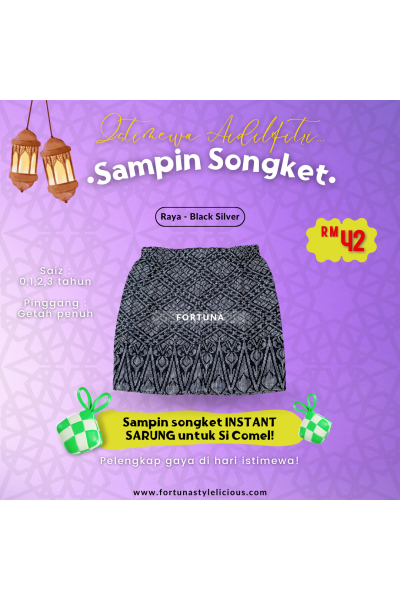 Sampin kids RAYA Black - Silver